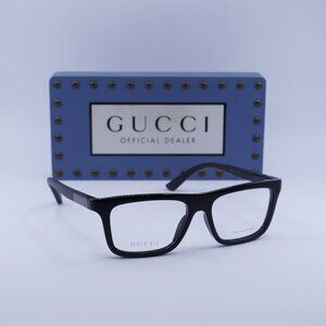 Gucci GG1737O 001 Rectangle Eyeglasses - Black 54mm